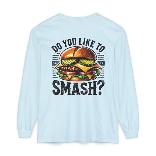 Plate-It-Up! Unisex Garment-dyed Long Sleeve T-Shirt