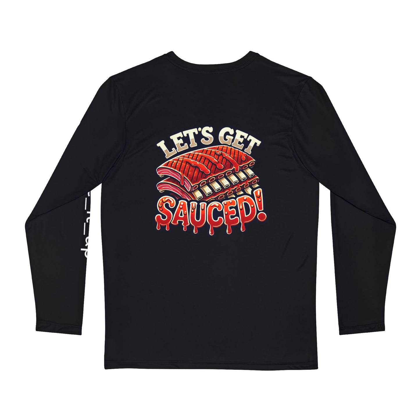 Let's Get Sauced - Plate It Up ! Men's Long Sleeve Shirt (AOP)