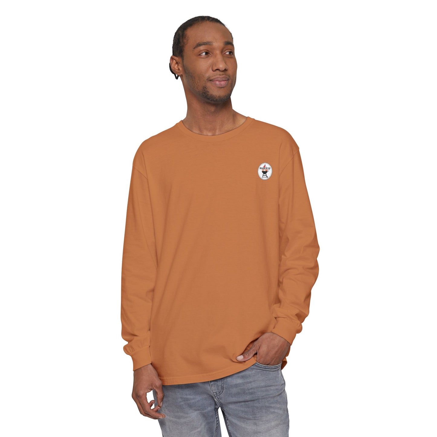 Plate-It-Up! Unisex Garment-dyed Long Sleeve T-Shirt