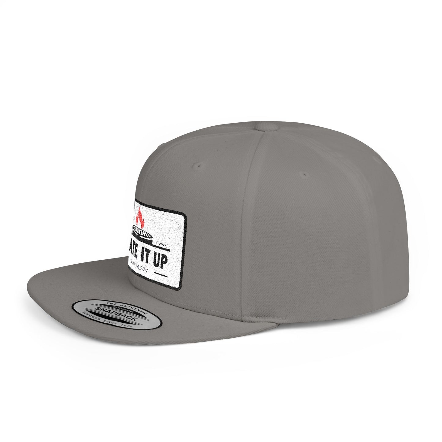 Culinary-Inspired Flat Bill Snapback Hat - "Plate It Up with Jason"