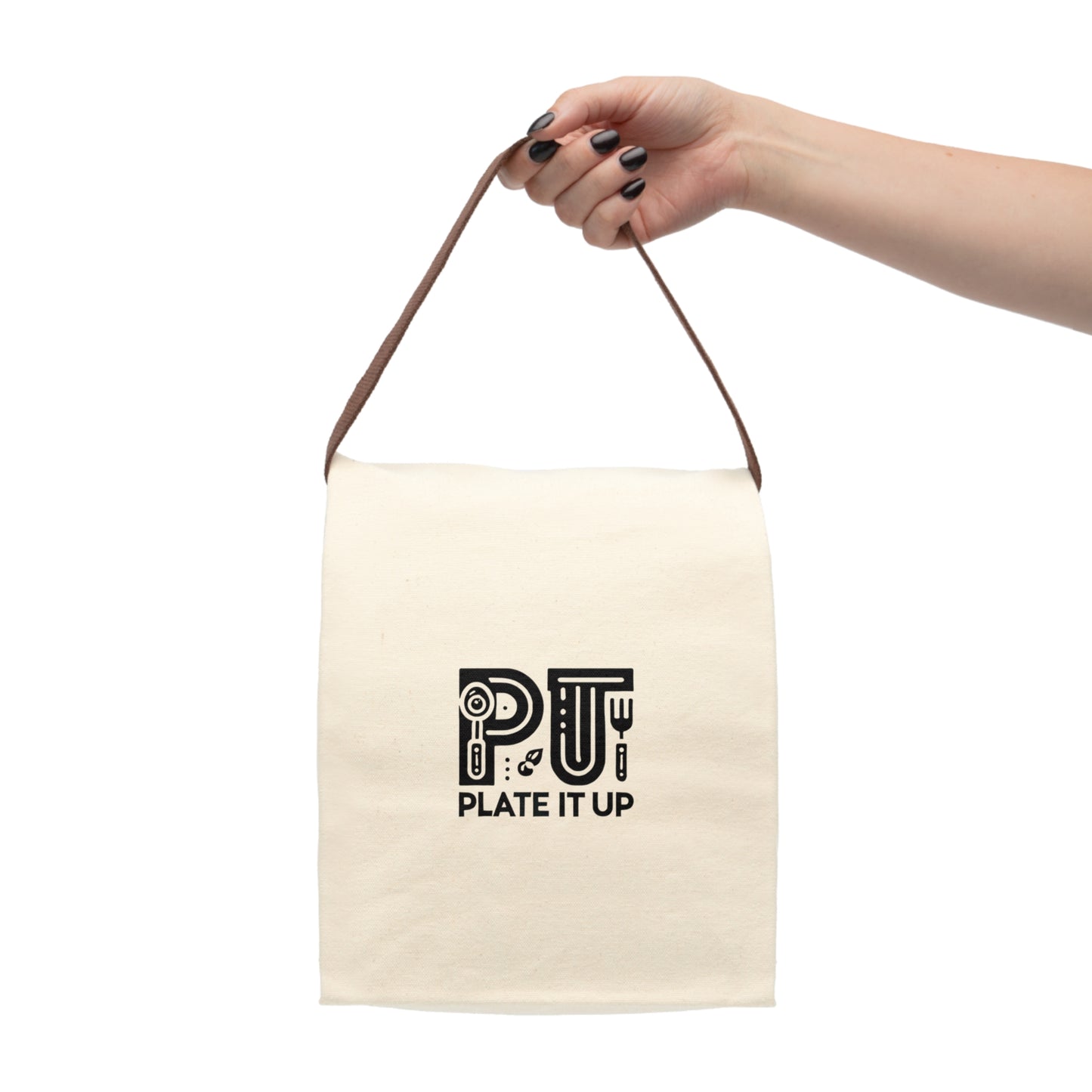 PLATE IT UP! - Canvas Lunch Bag With Strap