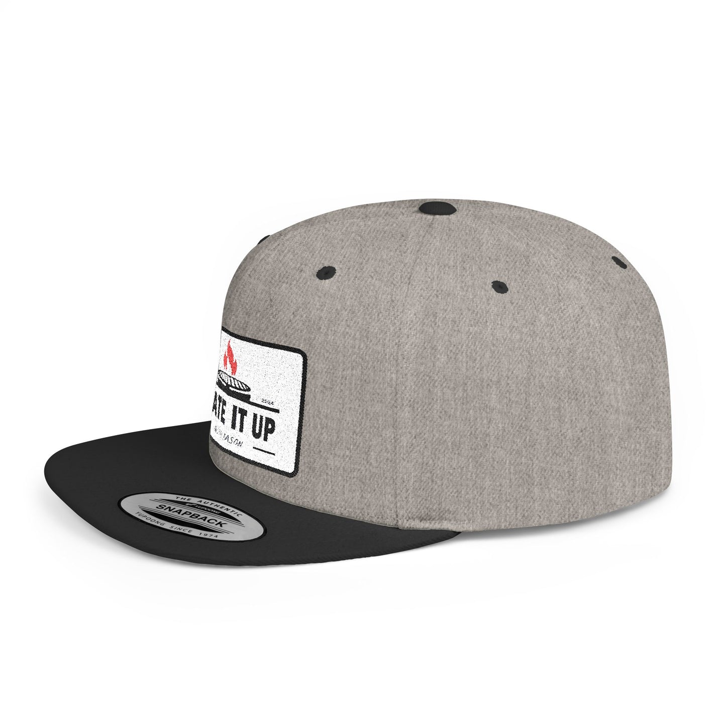 Culinary-Inspired Flat Bill Snapback Hat - "Plate It Up with Jason"