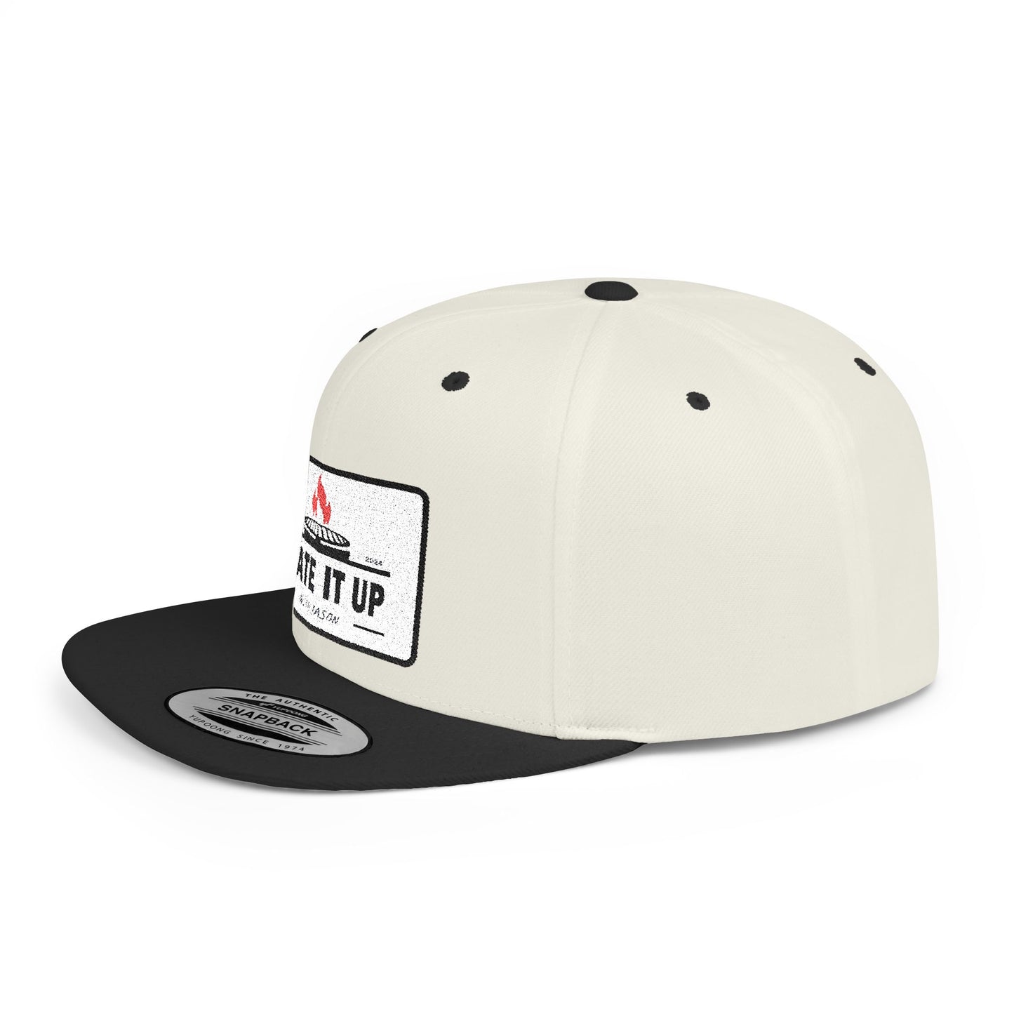 Culinary-Inspired Flat Bill Snapback Hat - "Plate It Up with Jason"