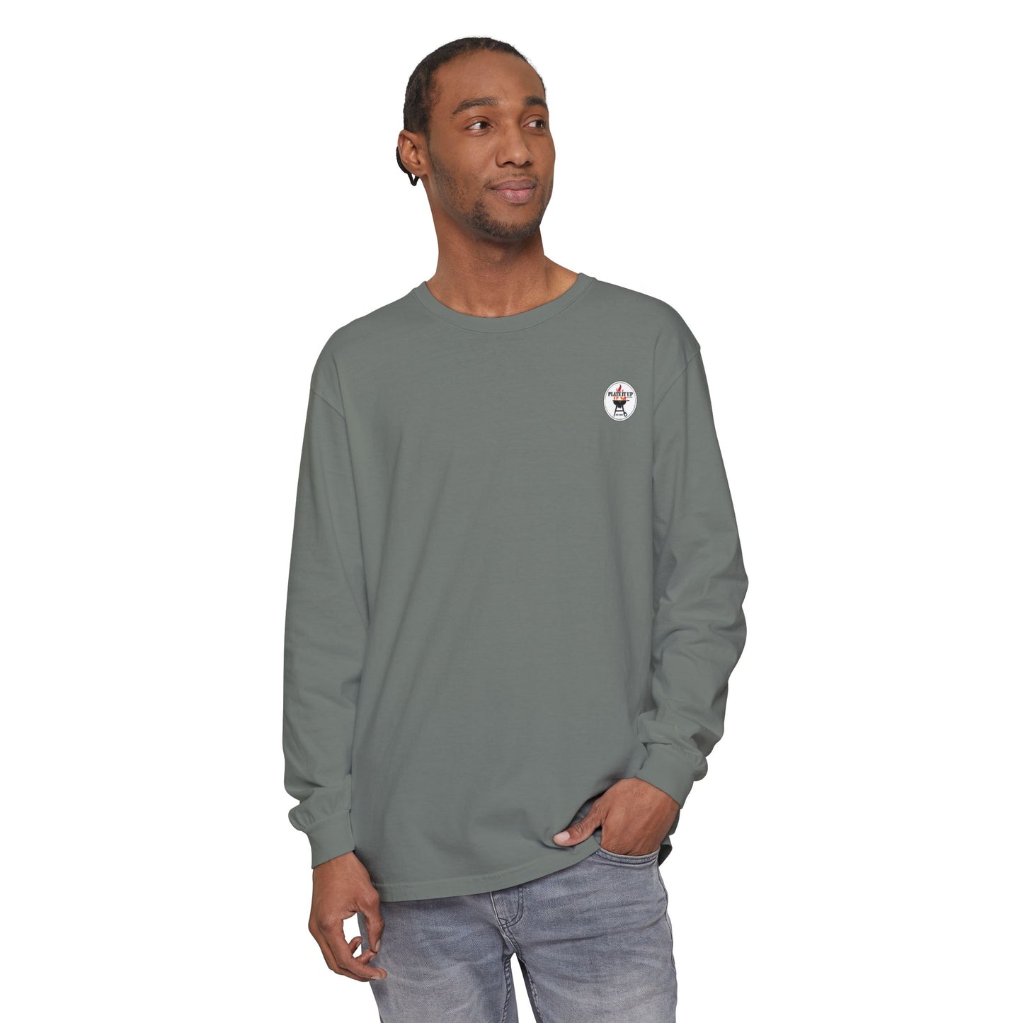 Plate-It-Up! Unisex Garment-dyed Long Sleeve T-Shirt