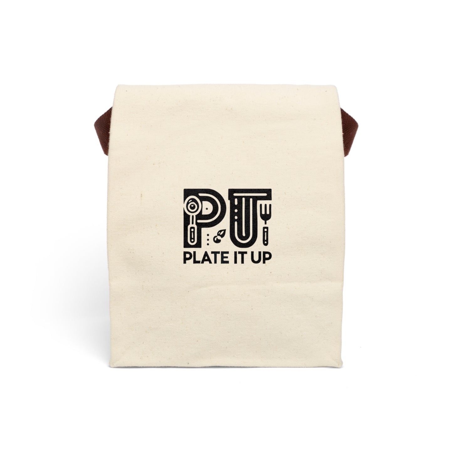 PLATE IT UP! - Canvas Lunch Bag With Strap
