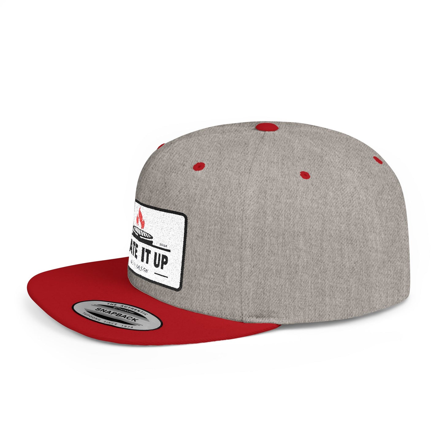 Culinary-Inspired Flat Bill Snapback Hat - "Plate It Up with Jason"