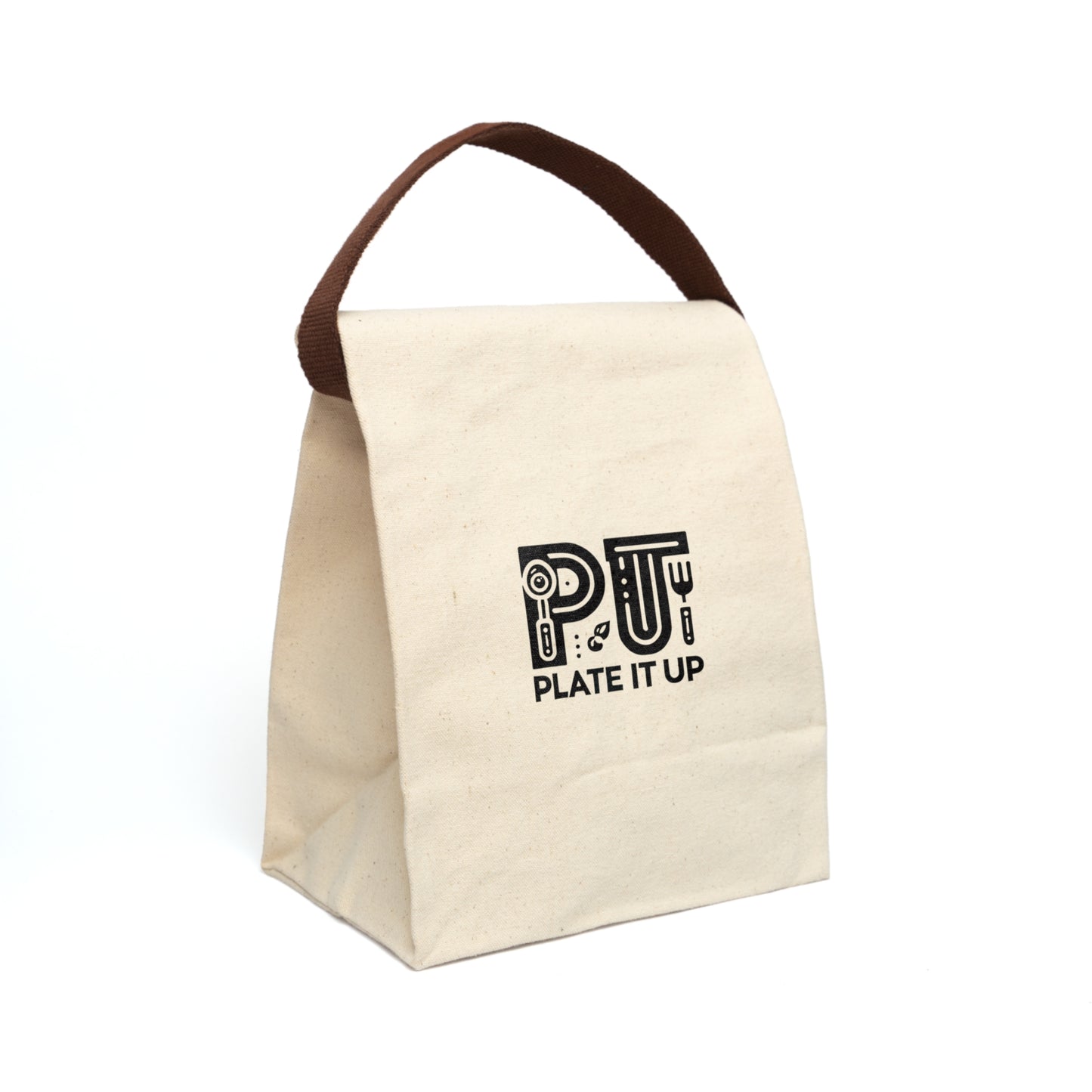 PLATE IT UP! - Canvas Lunch Bag With Strap