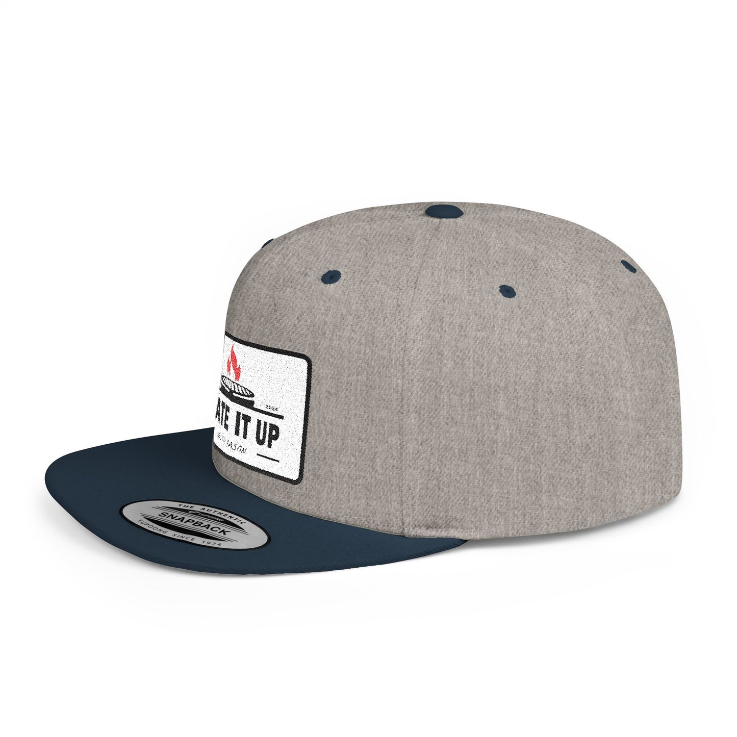 Culinary-Inspired Flat Bill Snapback Hat - "Plate It Up with Jason"