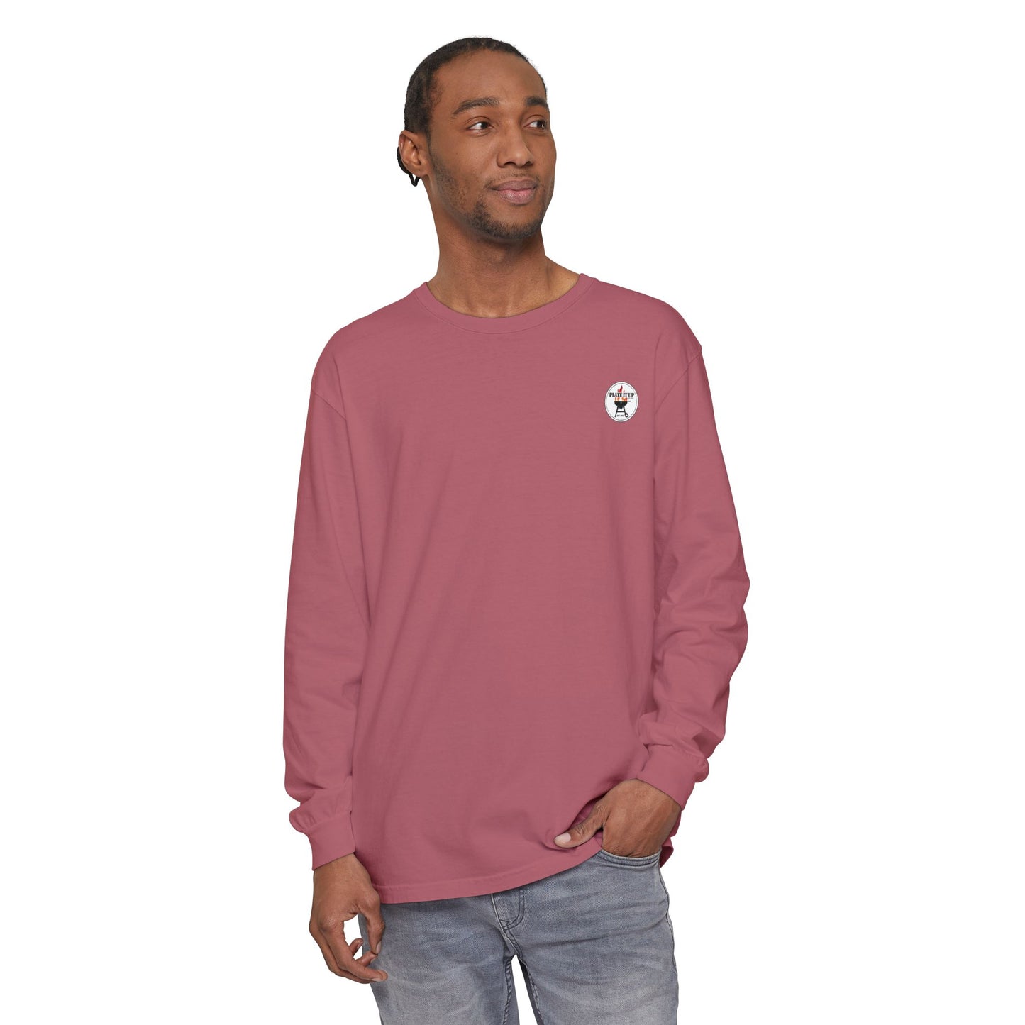 Plate-It-Up! Unisex Garment-dyed Long Sleeve T-Shirt
